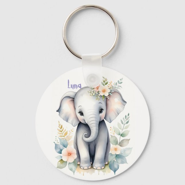 Chaveiro Blooming Baby Elephant (Frente)