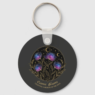 Chaveiro Blooms Cósmicos – flores de Mandala Floral Celesti