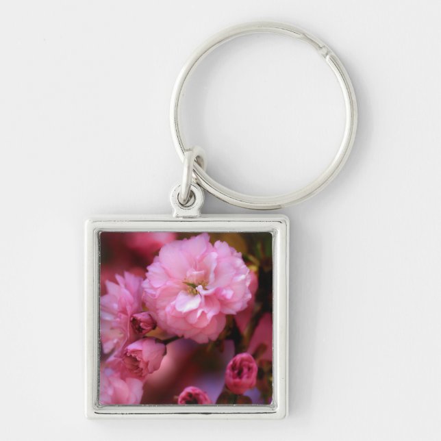 Chaveiro Blossomas de Cereja Rosa-Primavera adoráveis (Frente)