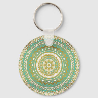Chaveiro Blue and gold madala