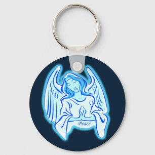 Chaveiro Blue Angel Of Peace Key Chain