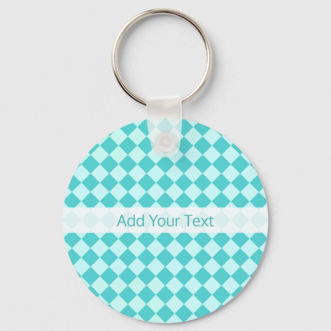 Chaveiro Blue Combination Diamond Patterno de Shirley Taylo (Frente)