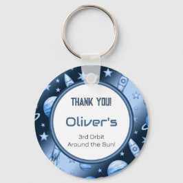 Chaveiro Blue Cosmic Celestial Rocket Odissey