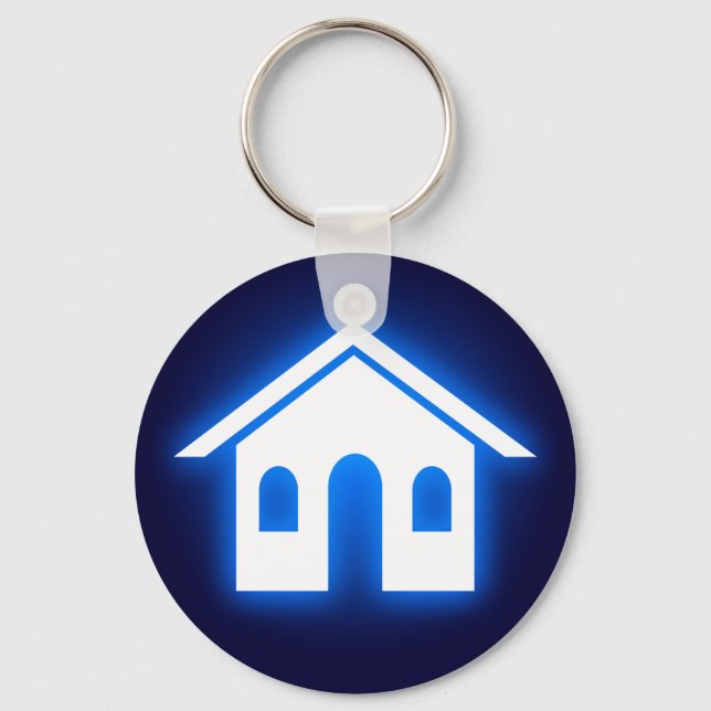 Chaveiro blue glow home (Frente)