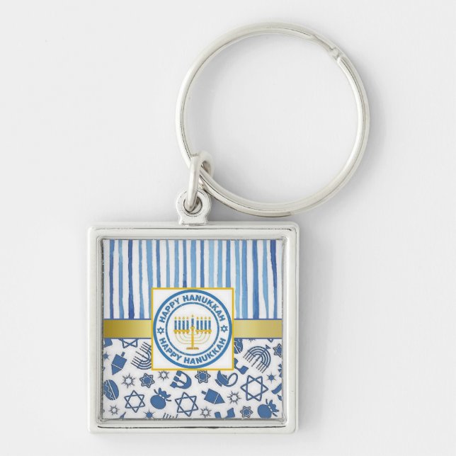 Chaveiro Blue Hanukkah (Frente)