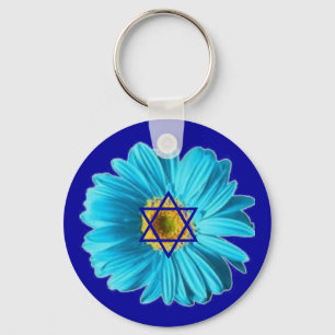 Chaveiro Blue Hanukkah Daisy