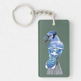 Chaveiro Blue Jay brilhante