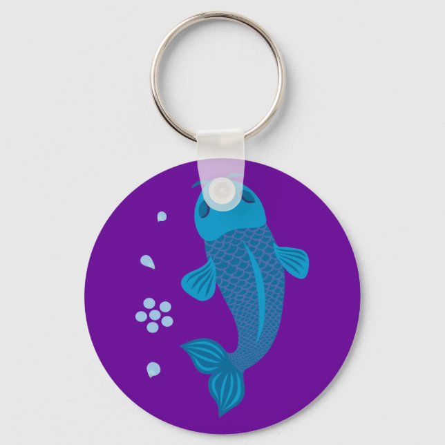 Chaveiro Blue Koi Fish (Frente)