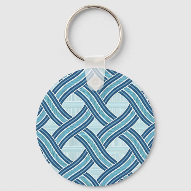 Chaveiro Blue Lines Pattern (Frente)