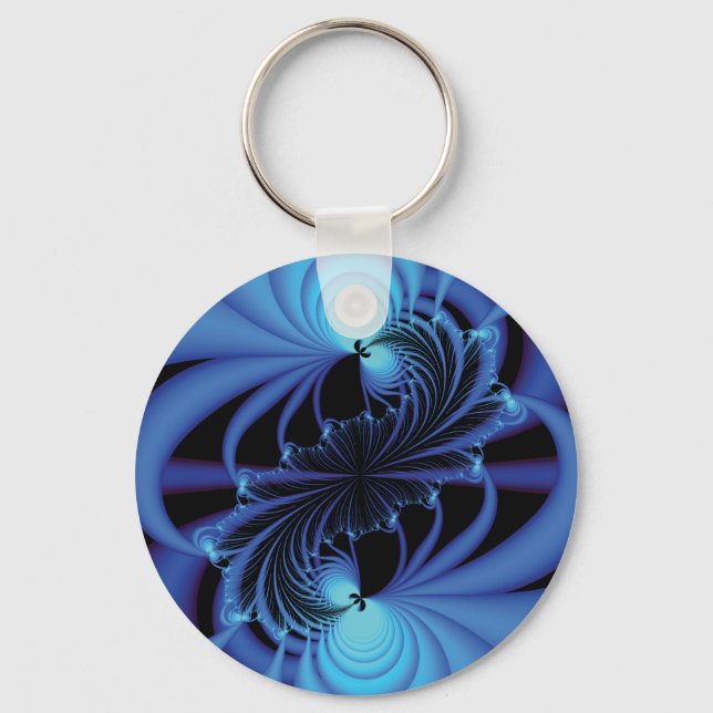 Chaveiro Blue Peace Fractal (Frente)