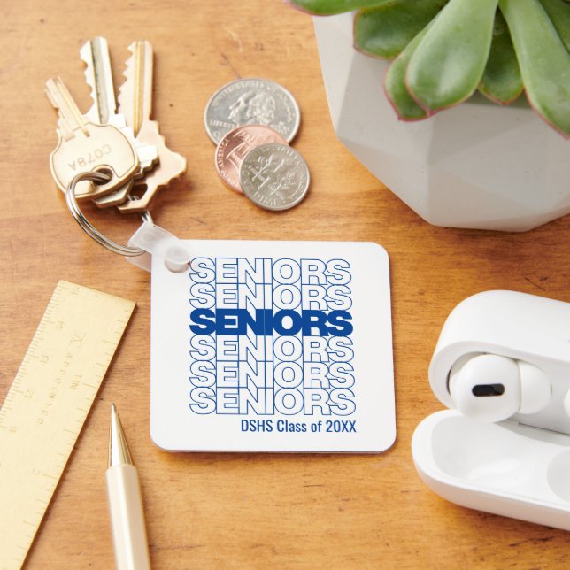 Chaveiro Blue Seniors Seniors Seniors Keychain (Mesa)
