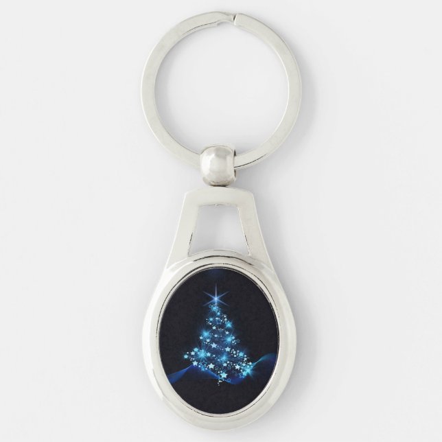 Chaveiro Blue Shine of Stars no Natal Dark (Frente)
