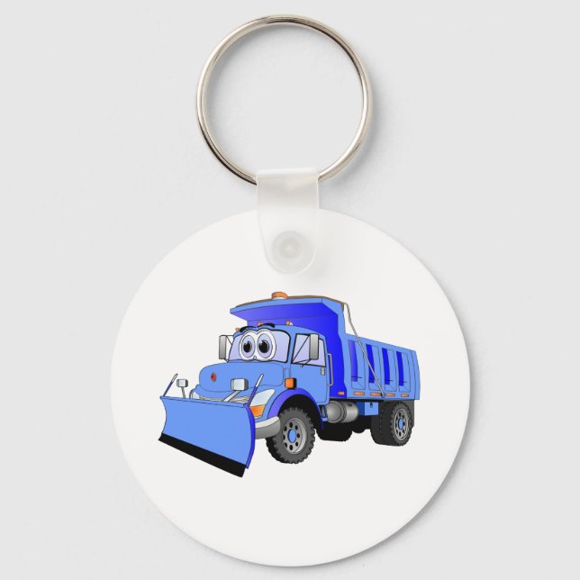 Chaveiro Blue Snow Plow Cartoon (Frente)