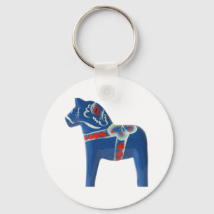 Chaveiro Blue Swedish Dala Horse