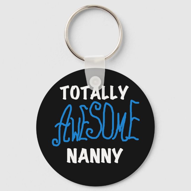 Chaveiro Blue Totalmente Incrível Nanny T-shirts e presente (Frente)