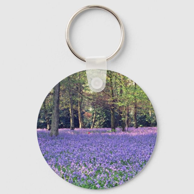Chaveiro Bluebell Woods, flores da Inglaterra (Frente)