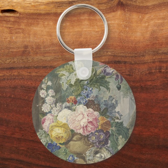 Chaveiro Blumenstrauß em einer Vase mit Vogelnest (Frente)