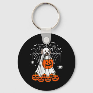 Chaveiro Blusa Feminina de Halloween Cachorro Fantasma Deco