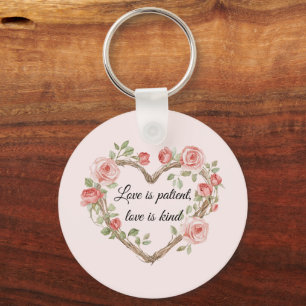 Chaveiro Blush Romântico Rosa Floral Amor
