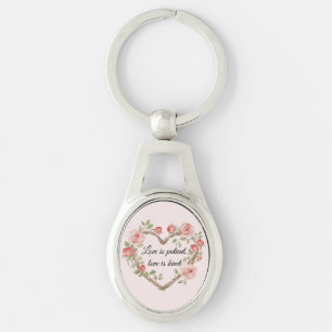 Chaveiro Blush Romântico Rosa Floral Amor