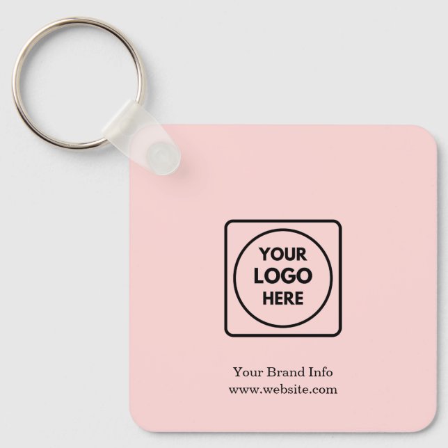 Chaveiro Blush Rosa Moderno | Design de Logotipo Empresaria (Frente)