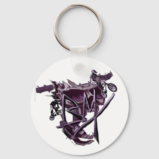 Chaveiro BMX (roxo) (Frente)