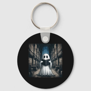 Chaveiro Bo Bibliotecário do Halloween da Biblioteca Ghost