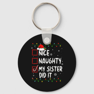 Chaveiro Boa Noite Minha Irmã Fez Isso Xmas Family Boys Gir