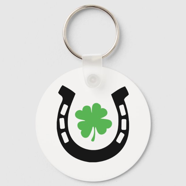 Chaveiro Boa Sorte Fúcula Cloverleaf - Shamrock (Frente)