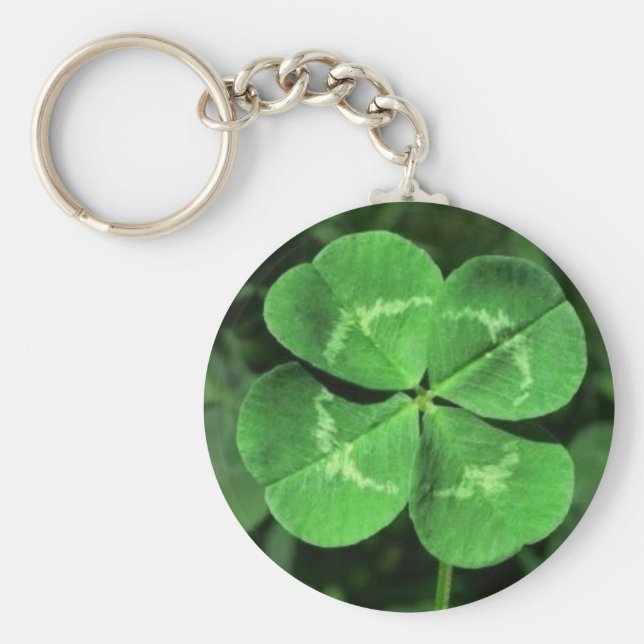 Chaveiro Boa Sorte Quatro Folha (Frente)