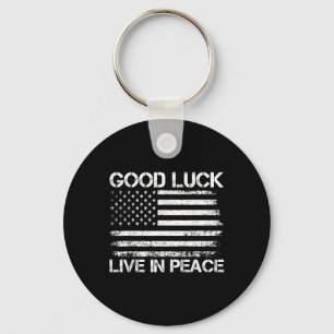 Chaveiro Boa Sorte Vive Em Paz, Presidente Engraçado Trump 