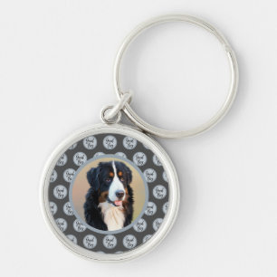 Chaveiro Boas crianças com foto de cão com texto bolinhas