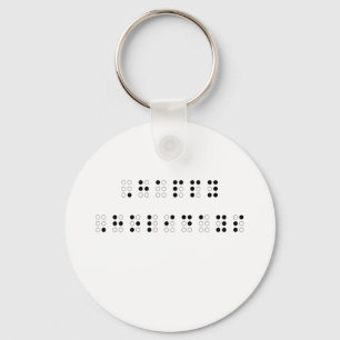 Chaveiro Boas festas em Braille