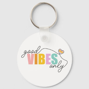 Chaveiro Boas Vibes Apenas Arco-Íris