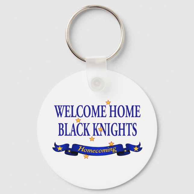 Chaveiro Boas-vindas ao Home Black Knights (Frente)
