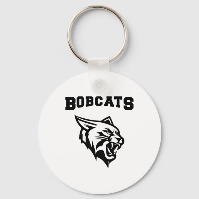 Chaveiro Bobcats Sports Com Vinheta Mascot (Frente)