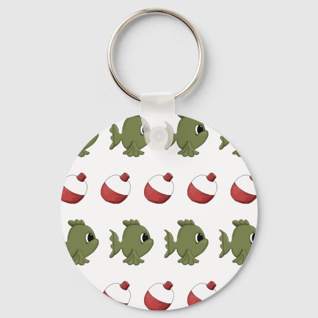 Chaveiro Bobinas de peixe de pesca (Frente)