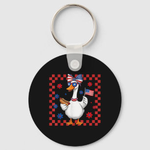 Chaveiro Bobo Americano 4 De Julho, Usa Flag Pa