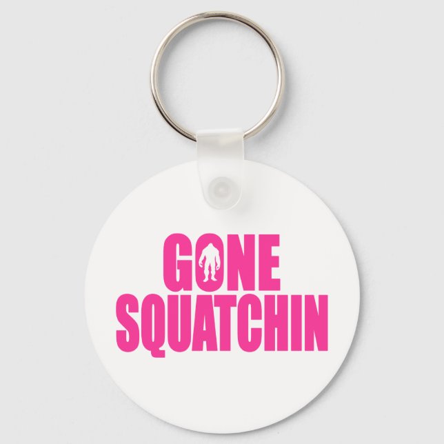 Chaveiro Bobo SQUATCHIN Gear Localizando Pé Grande (Frente)