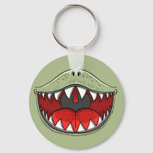 Chaveiro Boca de dinossauro T-Rex engraçado desenho infanti