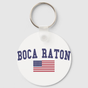 Chaveiro Boca Raton US Flag