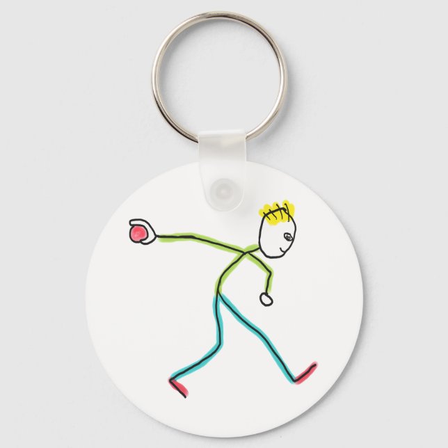 Chaveiro Bocce Bola Stickman (Frente)