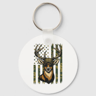 Chaveiro Bode Whitetail Juvenil Caça de Veado Camuflagem Am