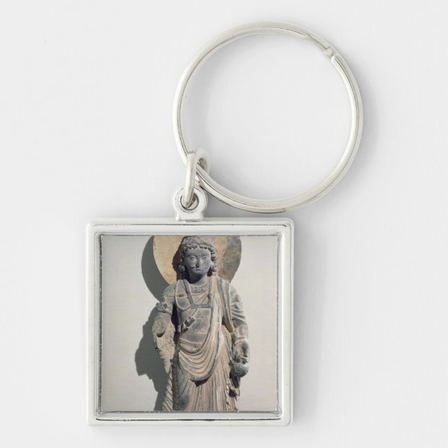 Chaveiro Bodhisattva ereto Maitreya, século III (Frente)