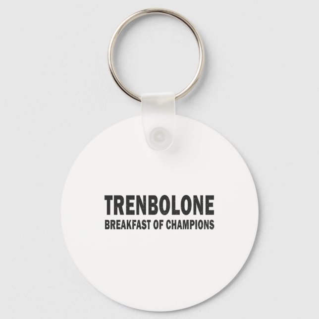 Chaveiro Bodybuilding Steroid Trenbolone Breakfast Of Champ (Frente)