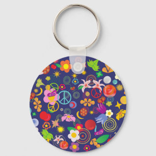 Chaveiro Boho floral