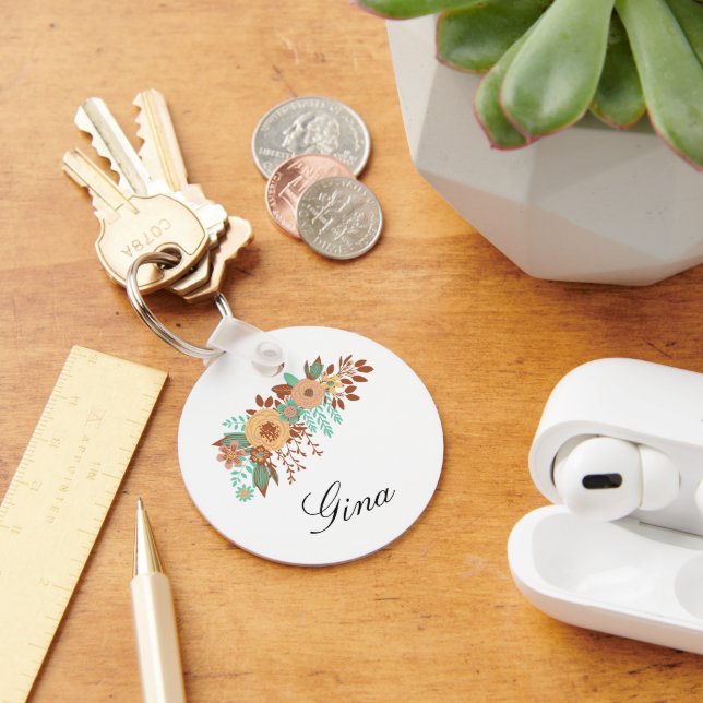 Chaveiro Boho Floral Moderno (Mesa)