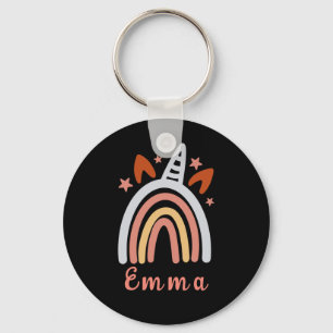 Chaveiro Boho Girly Rainbow Com Nome Personalizado