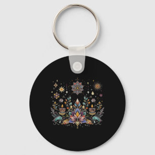 Chaveiro Boho Lotus Estrela Mandala Espiritual, Amante de Y