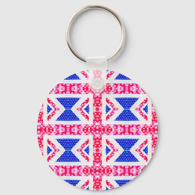 Chaveiro boho union jack (Frente)